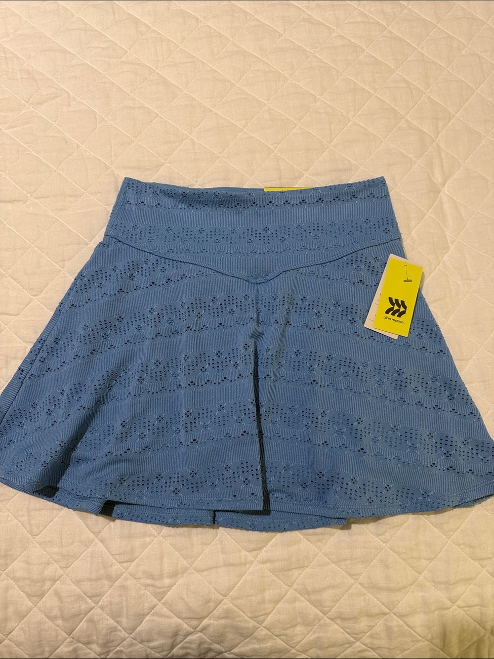 all in motion Blue Eyelet Circle Skirt